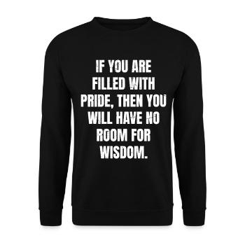 Wenn du voller Stolz bist, dann wirst du - Unisex Pullover - Schwarz - Vorne - Alina (178cm) & Michal (187cm)