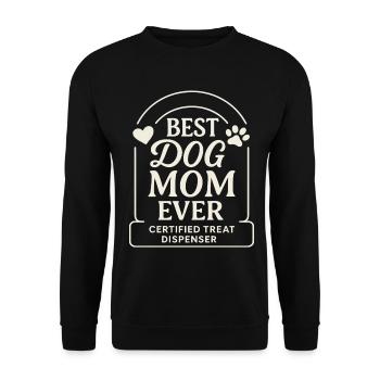 Meilleure maman de chien jamais certifiée - Sweat-shirt Unisexe - noir - Devant - Alina (178cm) & Michal (187cm)