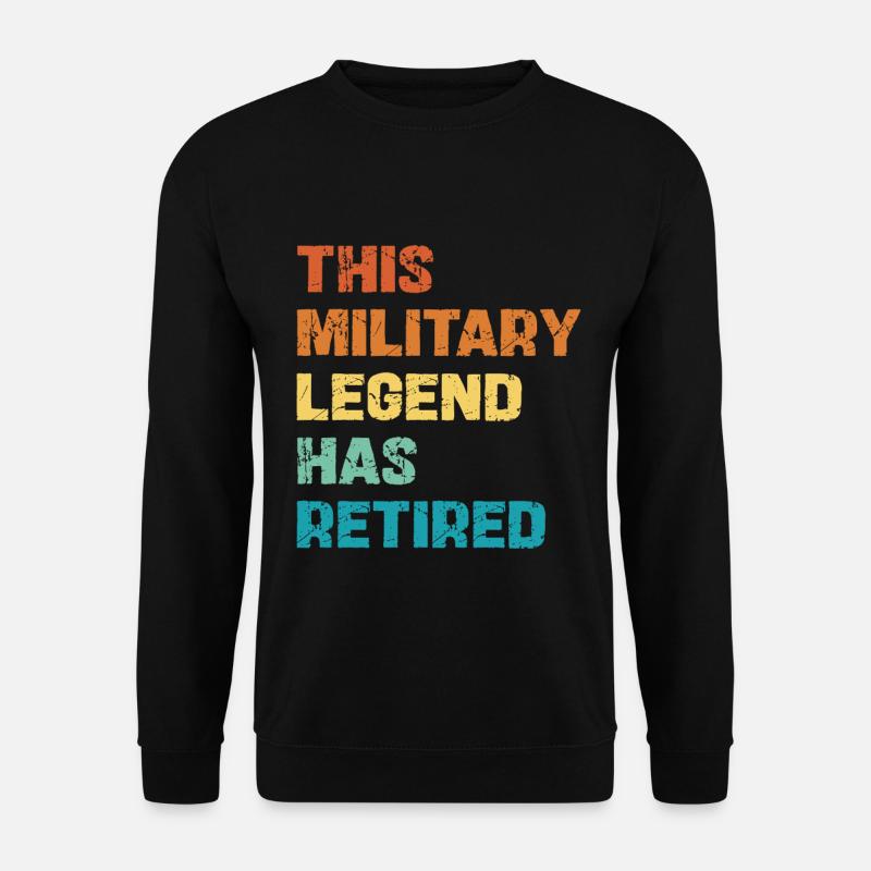 This Military Legend Retired - Unisex Sweatshirt - black