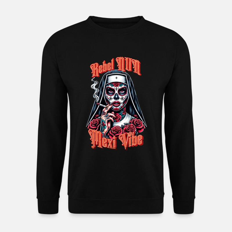 Rebel Mexi Vibe - Unisex Pullover - Schwarz