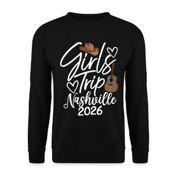 Voyage entre filles Nashville 2026 - Sweat-shirt Unisexe - noir - Devant - Alina (178cm) & Michal (187cm)