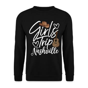 Girls Trip Nashville - Unisex Sweatshirt - black - Front - Alina (178cm) & Michal (187cm)