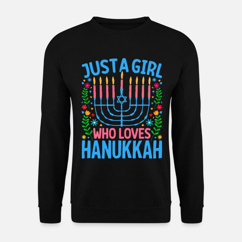 Hanukkah  - Unisex Pullover - Schwarz