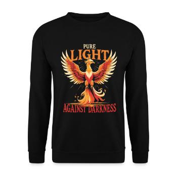 Créatures mythologiques du phénix - Sweat-shirt Unisexe - noir - Devant - Alina (178cm) & Michal (187cm)