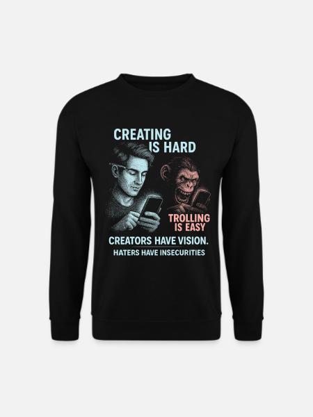Social Media Creator Shirt Influencer Creators - Unisex Pullover - Schwarz