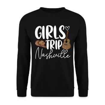 Girls Trip Nashville - Unisex Sweatshirt - black - Front - Alina (178cm) & Michal (187cm)