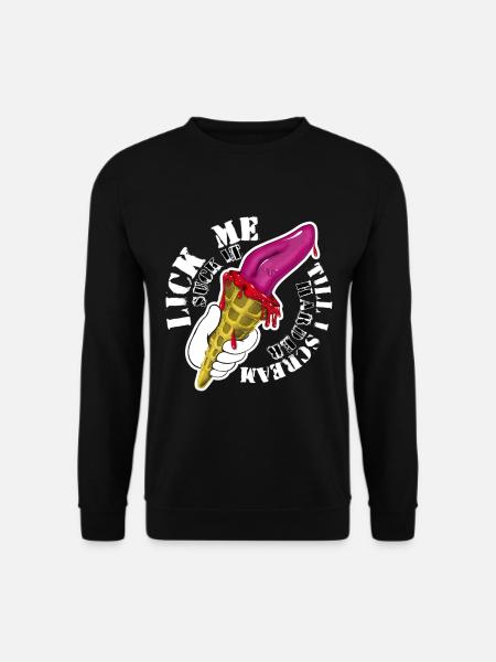 Kiss me - Unisex Pullover - Schwarz