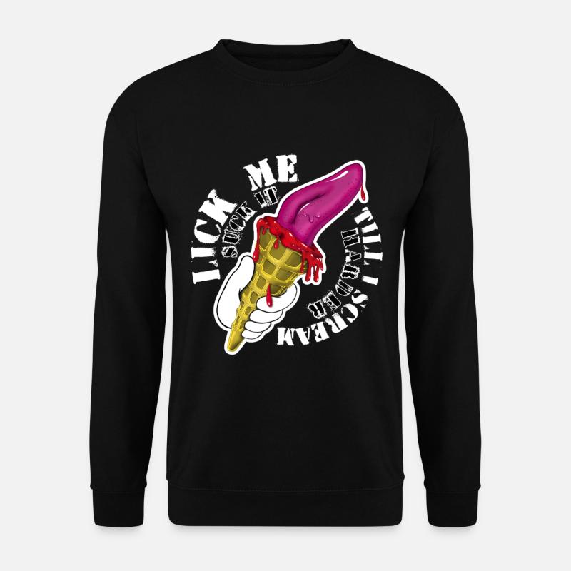 Kiss me - Unisex Pullover - Schwarz
