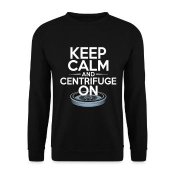 Technicien de laboratoire Keep Calm et Technologue médical - Sweat-shirt Unisexe - noir - Devant - Alina (178cm) & Michal (187cm)