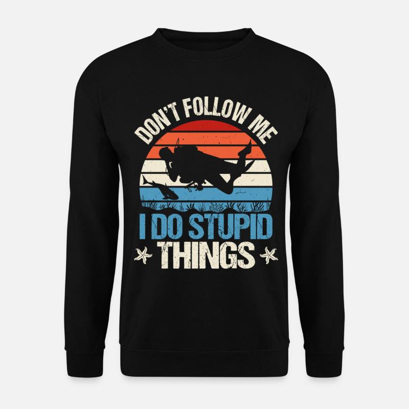 Taucher Tauchen - Unisex Pullover - Schwarz