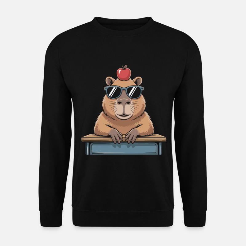 capybara mignon - Sweat-shirt Unisexe - noir