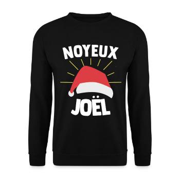 Noyeux Joël Humor Frohe Weihnachten Ausdruck Lustig - Unisex Pullover - Schwarz - Vorne - Alina (178cm) & Michal (187cm)