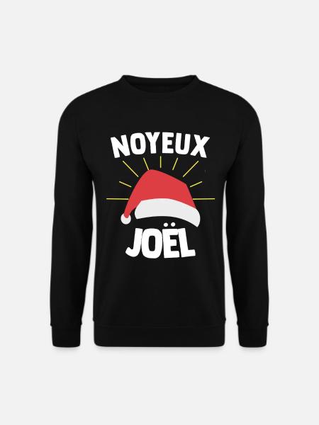 Noyeux Joël Humor Glædelig Jul Udtryk Sjov - Unisex sweater - sort