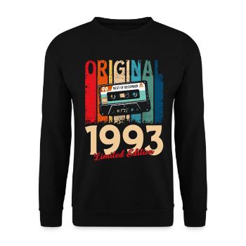 Cassette du 32e anniversaire décembre 1993 - Sweat-shirt Unisexe - noir - Devant - Alina (178cm) & Michal (187cm)