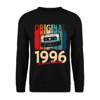 Cassette du 29e anniversaire décembre 1996 - Sweat-shirt Unisexe - noir - Devant - Alina (178cm) & Michal (187cm)