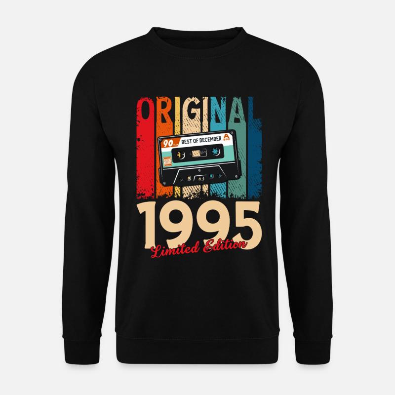 30th Birthday Cassette December 1995 - Unisex Sweatshirt - black