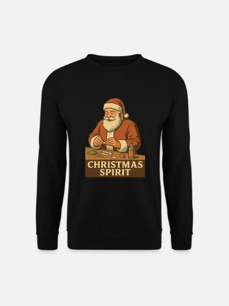 christmas spirit - Unisex Sweatshirt - black