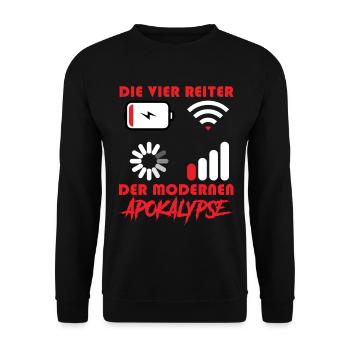 Computers THE FOUR HORSEMEN OF THE MODERN APOCALYPSE - Unisex Sweatshirt - black - Front - Alina (178cm) & Michal (187cm)