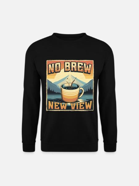 Kaffeeentzug Ex-Kaffeetrinker No Brew New View - Unisex Pullover - Schwarz