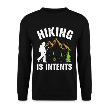 Wander - Unisex Sweatshirt - black - Front - Alina (178cm) & Michal (187cm)