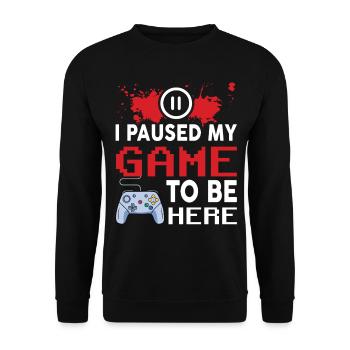Gaming Gamer - Unisex Pullover - Schwarz - Vorne - Alina (178cm) & Michal (187cm)