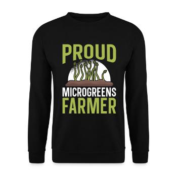  Microgreens Gardening Kit Grow Microgreens Indoor - Unisex Sweatshirt - black - Front - Alina (178cm) & Michal (187cm)