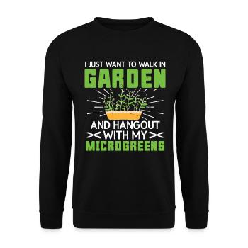 Kit de culture de micropousses Kit Gardener Supplies Sprout - Sweat-shirt Unisexe - noir - Devant - Alina (178cm) & Michal (187cm)