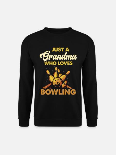 Grand-mère du bowling adore le bowling - Sweat-shirt Unisexe - noir