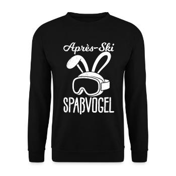 Après Moniteur de ski APRES-SKI BUNNY WARDEN DRÔLE - Sweat-shirt Unisexe - noir - Devant - Alina (178cm) & Michal (187cm)