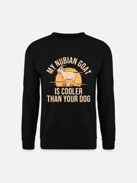 Nubisches Ziegenkostüm Ziegenplüschtier - Unisex Pullover - Schwarz