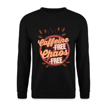Kaffeeentzug Koffeinfrei Ex-Kaffeetrinker - Unisex Pullover - Schwarz - Vorne - Alina (178cm) & Michal (187cm)