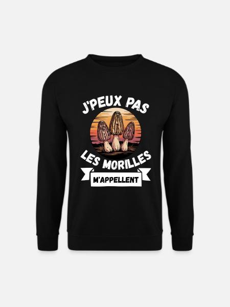 Morels Humor I Can't - Unisex Sweatshirt - black