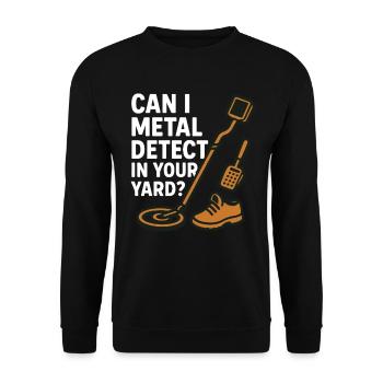 Détecteur de métaux dans votre jardin Chasseur de trésors - Sweat-shirt Unisexe - noir - Devant - Alina (178cm) & Michal (187cm)