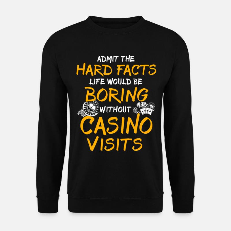 Casino Glücksspieler - Unisex Pullover - Schwarz