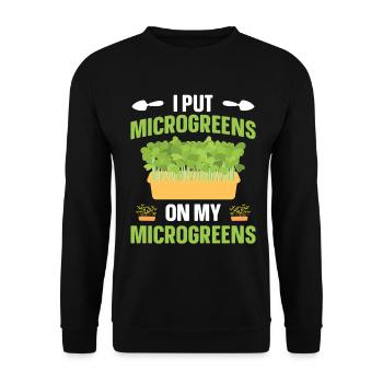 Kit de jardinage Micropousses Vegan Diet Sprout Lover - Sweat-shirt Unisexe - noir - Devant - Alina (178cm) & Michal (187cm)
