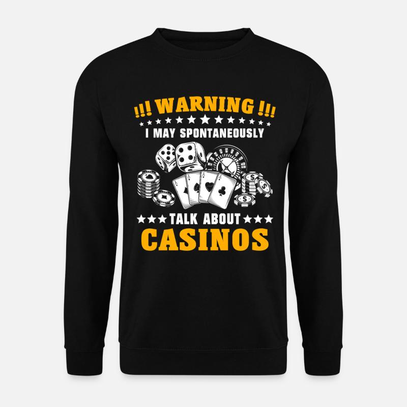 Casino Glücksspieler - Unisex Pullover - Schwarz