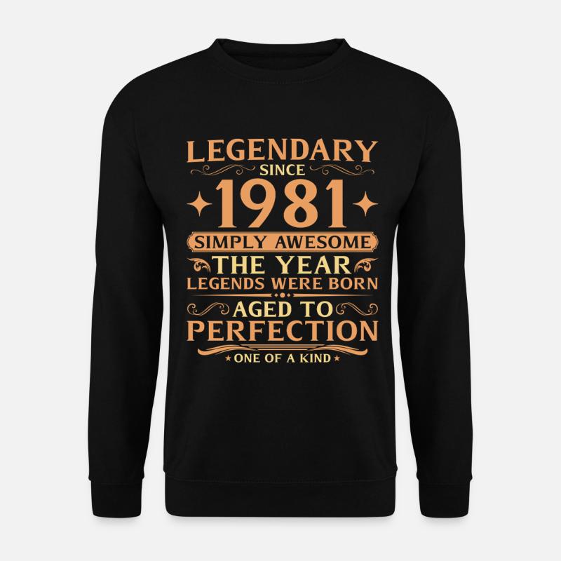 45e anniversaire de Legends 1981 - Sweat-shirt Unisexe - noir