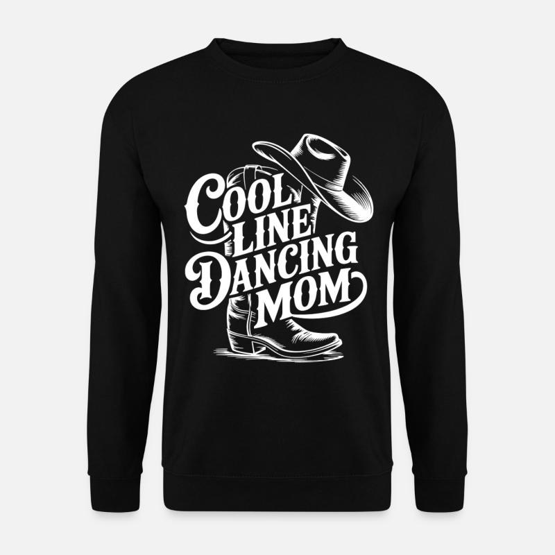 Line Dancing Mom Western Tee - Unisex Sweatshirt - black
