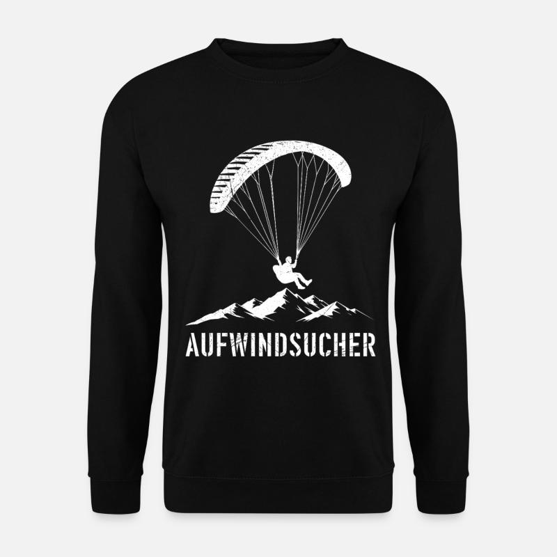 Paraglider UPWIND SEEKER Fun - Unisex Sweatshirt - black