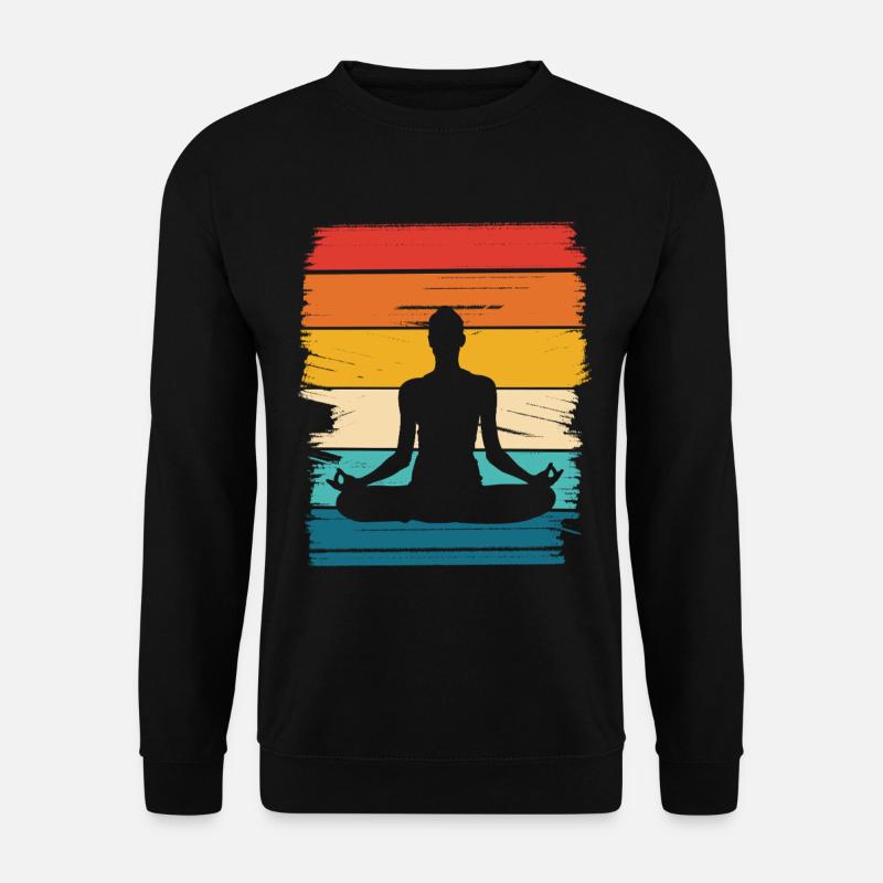 Rainbow Lotus Meditation - Unisex Sweatshirt - black