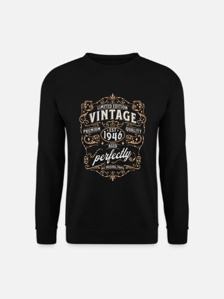 80th birthday 1946 - Unisex Sweatshirt - black
