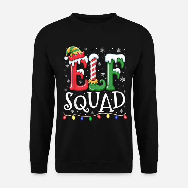Elf Squad Christmas Cheer - Unisex Sweatshirt - black