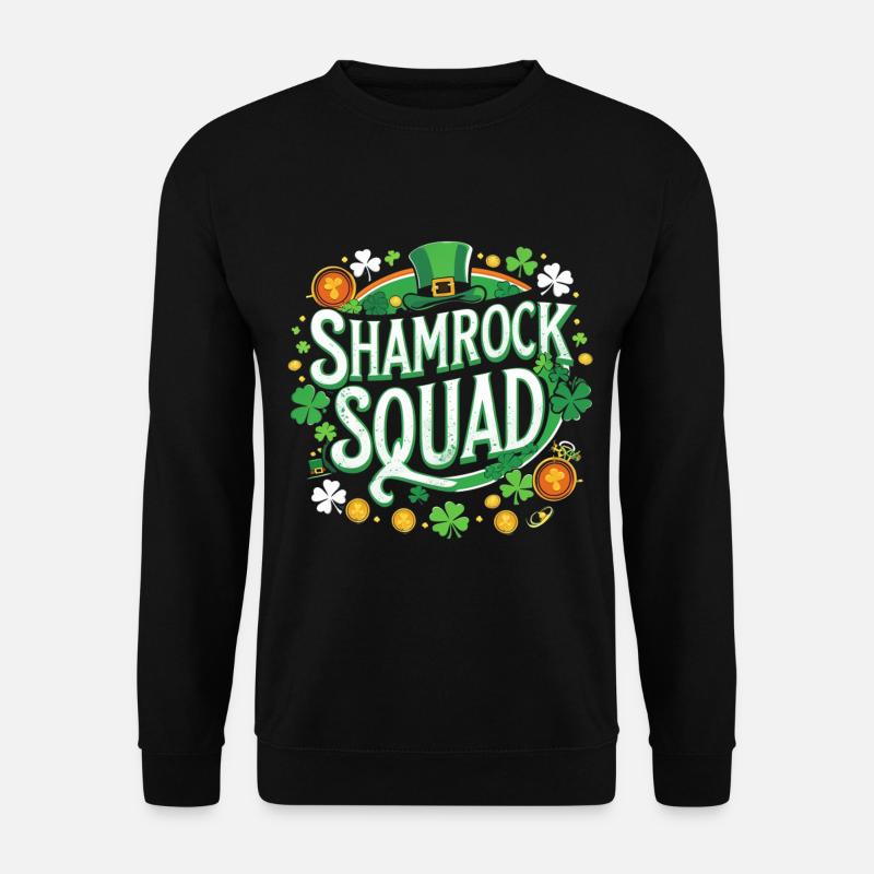 Shamrock Squad: Green Spell - Unisex Sweatshirt - black