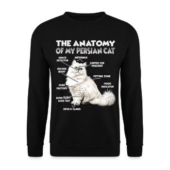Dictons de chats Amateur de chats Cadeau Fan de chat - Sweat-shirt Unisexe - noir - Devant - Alina (178cm) & Michal (187cm)