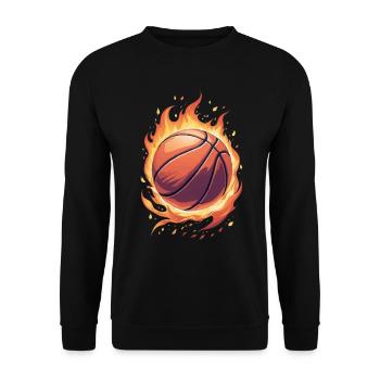 Basketball Players Basketball Players Men's Basketball - Unisex Sweatshirt - black - Front - Alina (178cm) & Michal (187cm)