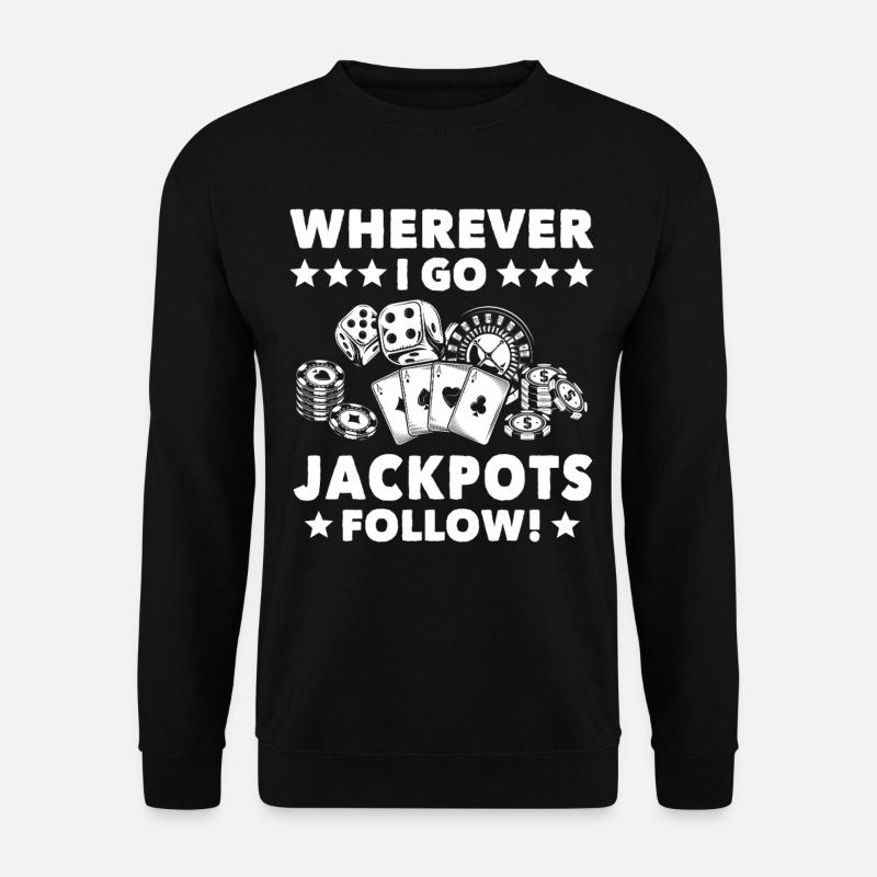 Casino Casinospieler - Unisex Pullover - Schwarz