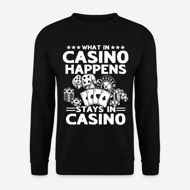 Casino Casinospieler - Unisex Pullover - Schwarz