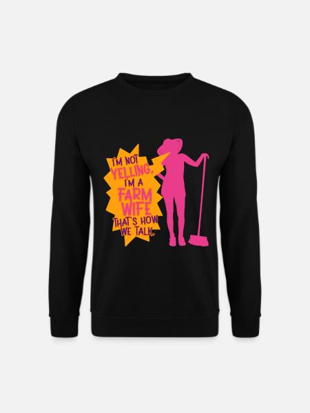Épouse d’une mère fermière - Sweat-shirt Unisexe - noir