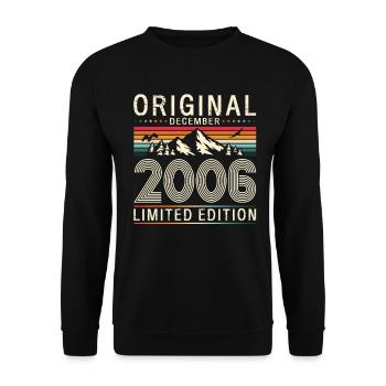 20th Birthday Original December Volume 2006 - Unisex Sweatshirt - black - Front - Alina (178cm) & Michal (187cm)
