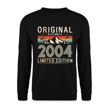 21st Birthday Original December Volume 2004 - Unisex Sweatshirt - black - Front - Alina (178cm) & Michal (187cm)
